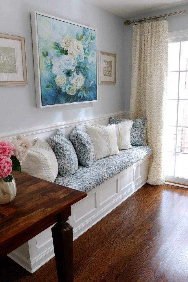 Banquette Seating Attached Island