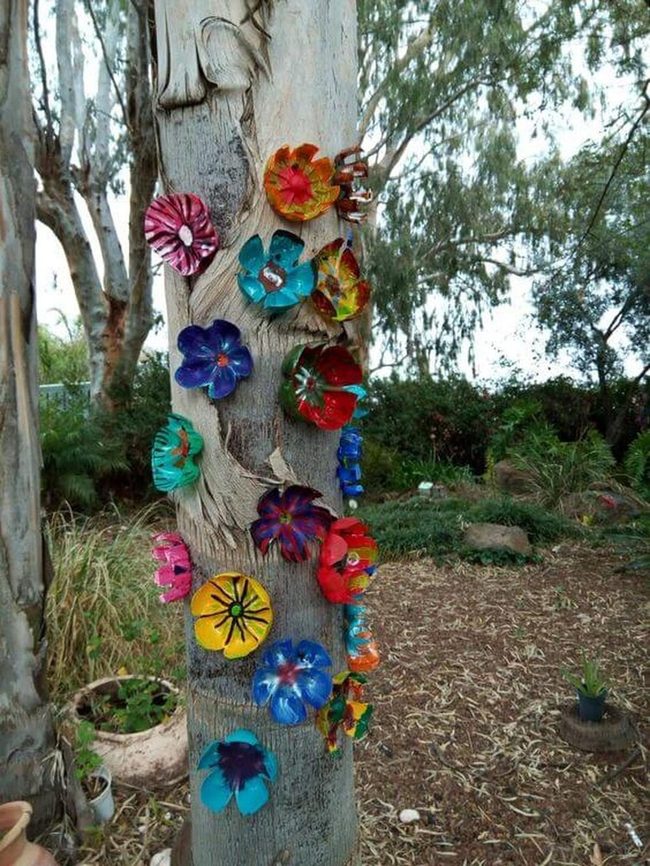 Plastic Bottle Blooms Garden
