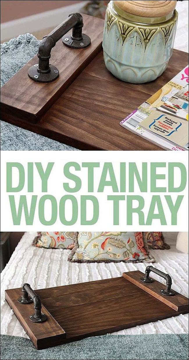 Reclaimed Wood Breakfast Trays