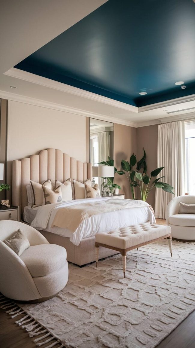 Painted Ceiling Statement Feature