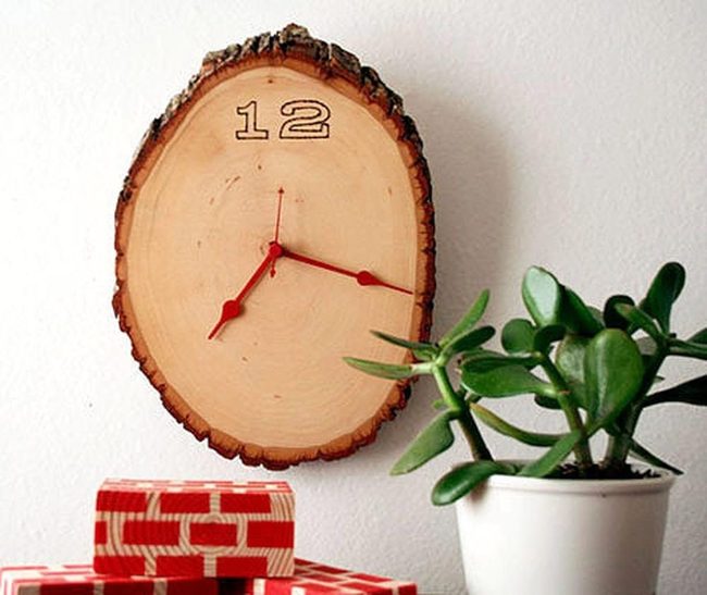 Red Hands On Natural Wood