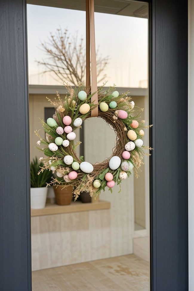 Painted Eggs Spring Wreath