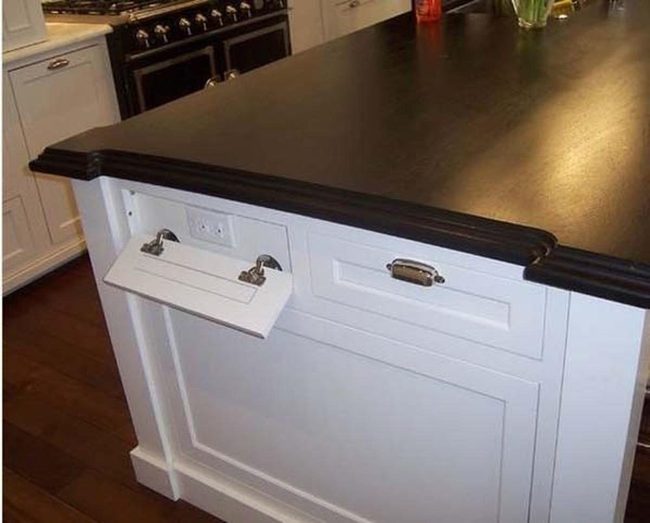 Concealed Outlets Inside Kitchen Drawers