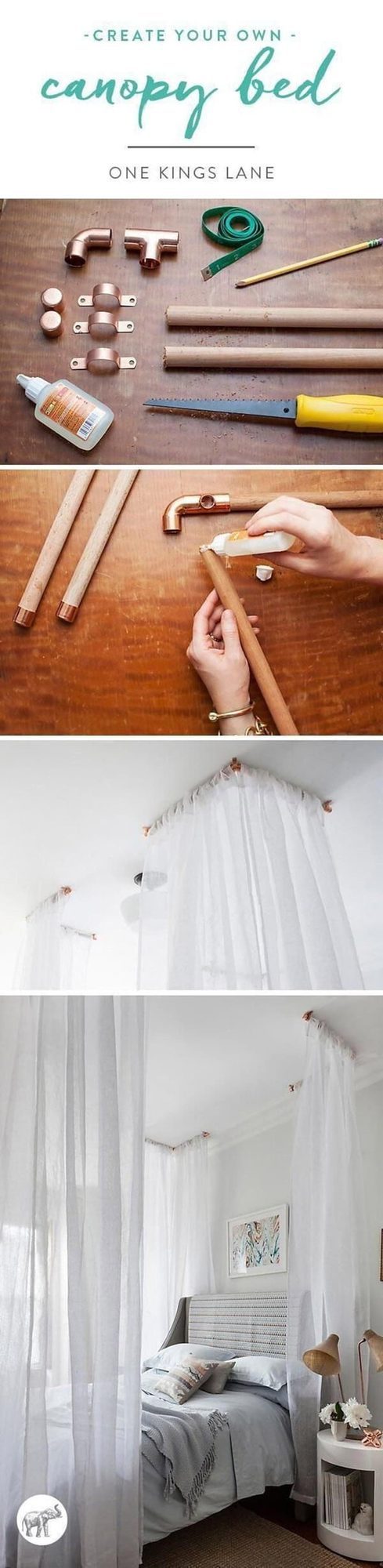 Flowing Fabric Bedroom Canopy