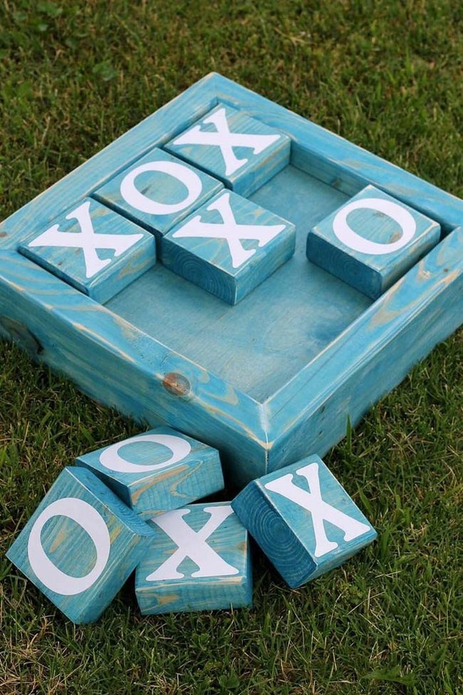 Oversized Wood Grid Lawn Game