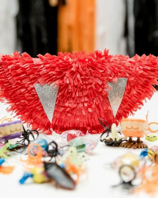 Silver Sparkle Red Piñata Party