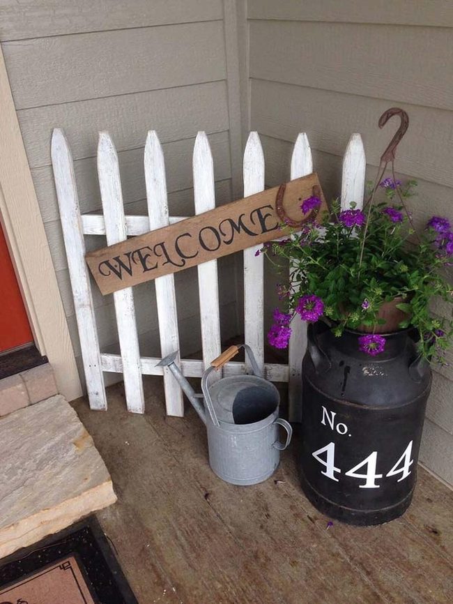 Weathered Fence Farmhouse Entry