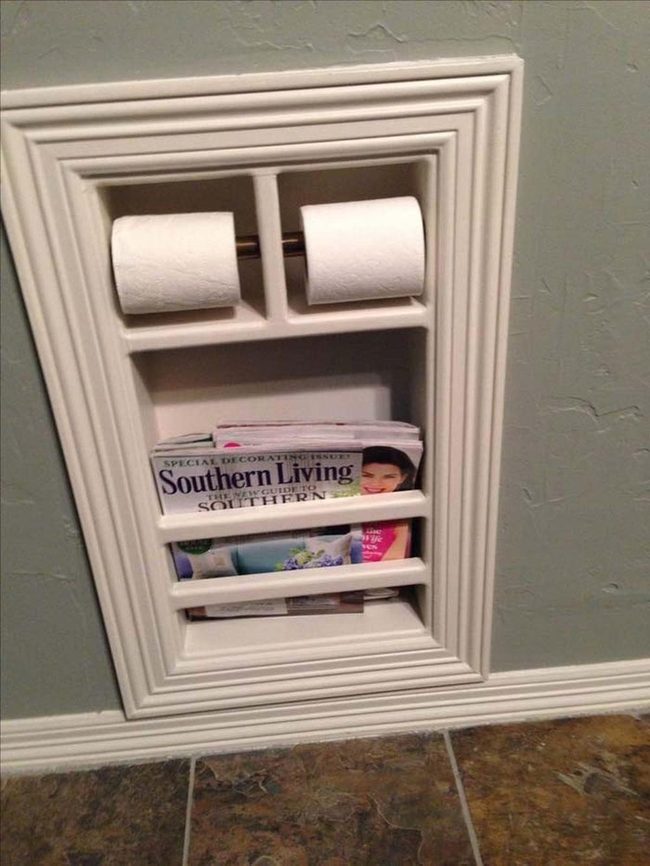 Wall-Integrated Storage For Compact Bathrooms