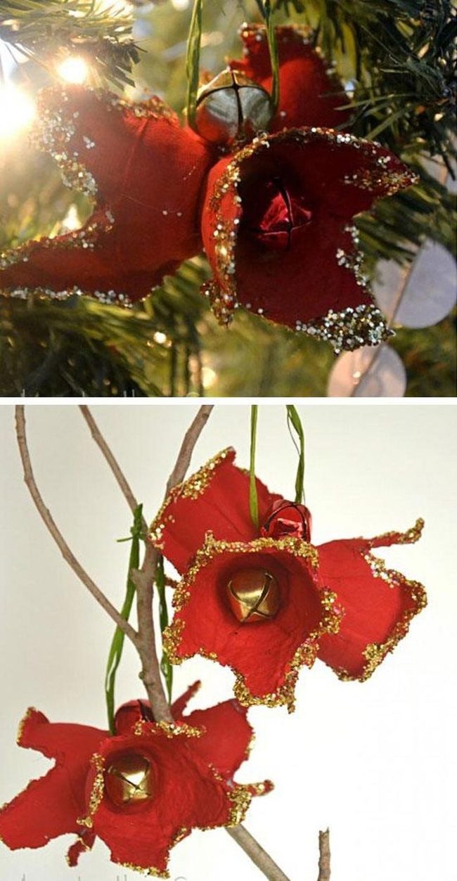 Recycled Egg Carton Amaryllis