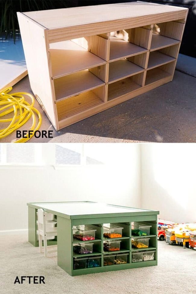 Green Lego Construction Table