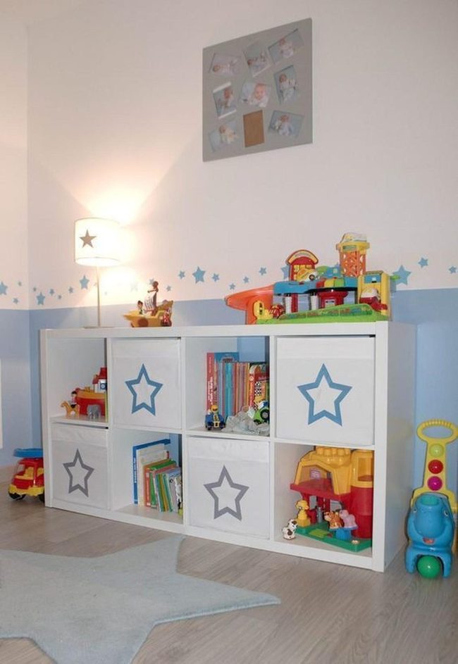 Blue Stars Filling Childhood Wonder