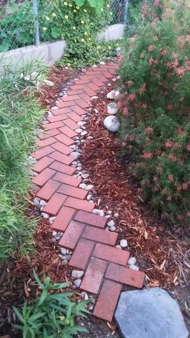 Warm Brick Garden Pathways