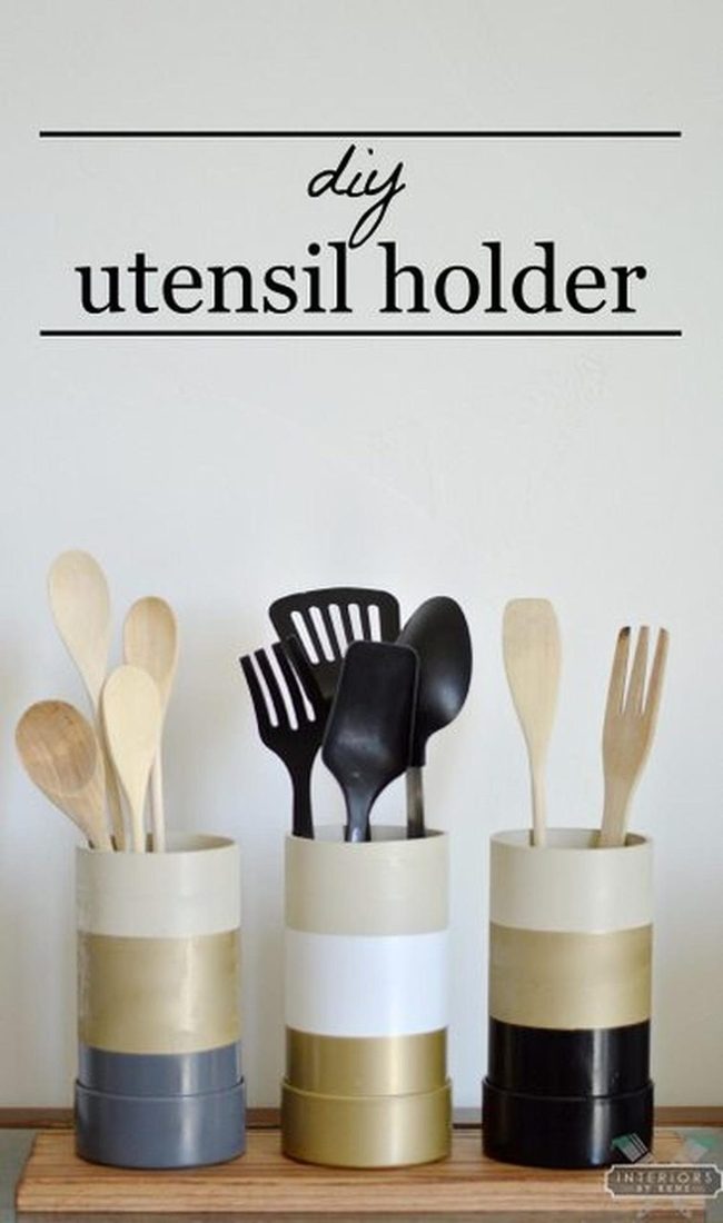Painted Metal Cans Kitchen Storage