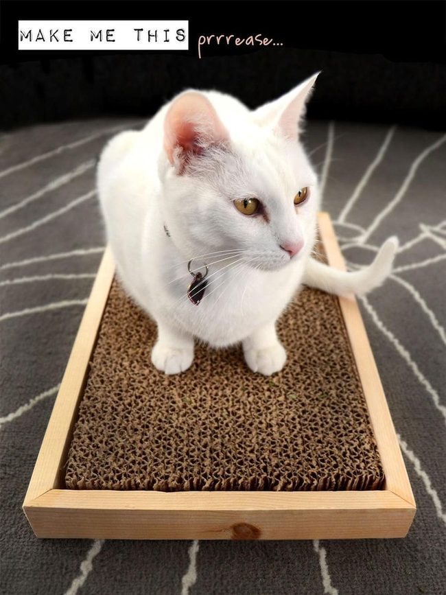 Gray Cardboard Cat Scratchers