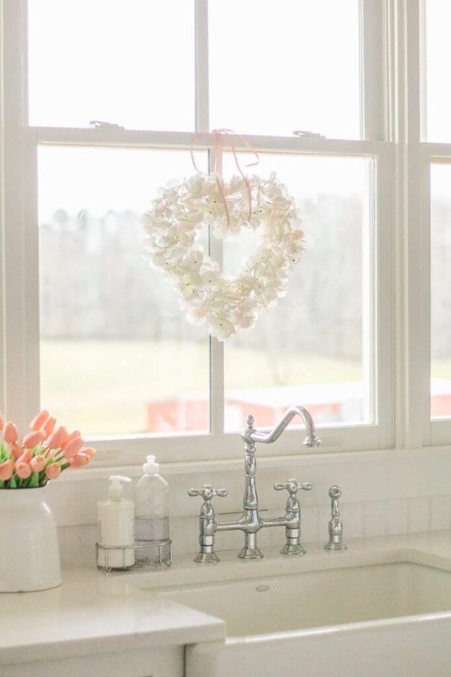 Faux Flower Heart Wreaths Budget-Friendly