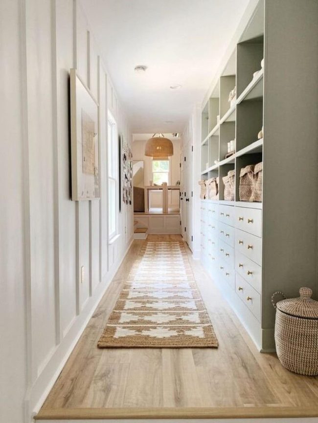 White Ikea Pax Hallway Space Wall
