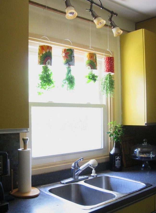 Sunny Yellow Cabinets Bright Kitchen
