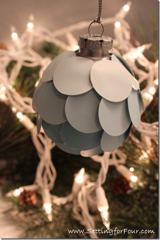 Silver-Strung Handcrafted Pinecone Ornaments