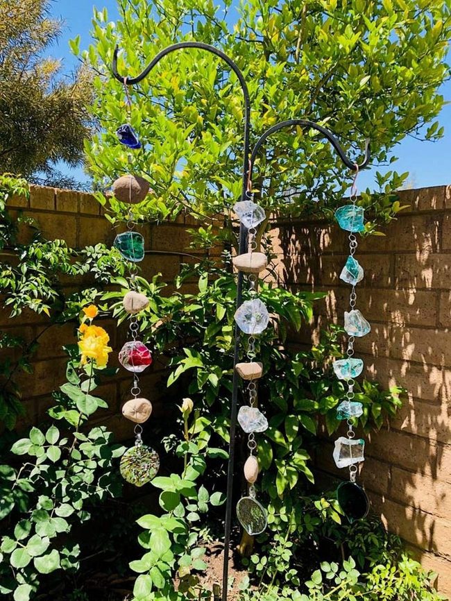 Sparkling Glass Rain Chain