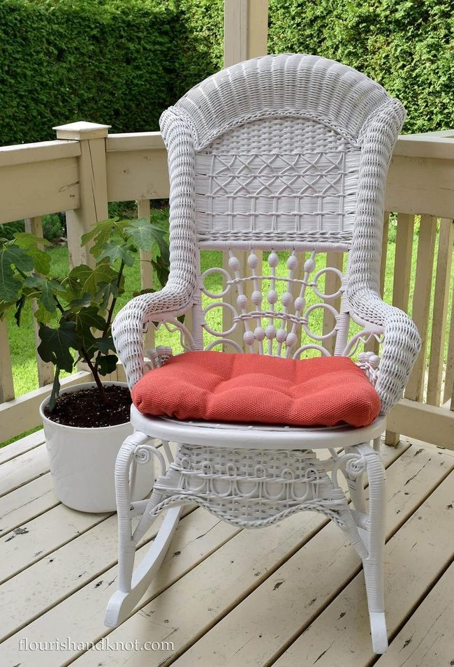 Natural Wicker Chair Restored