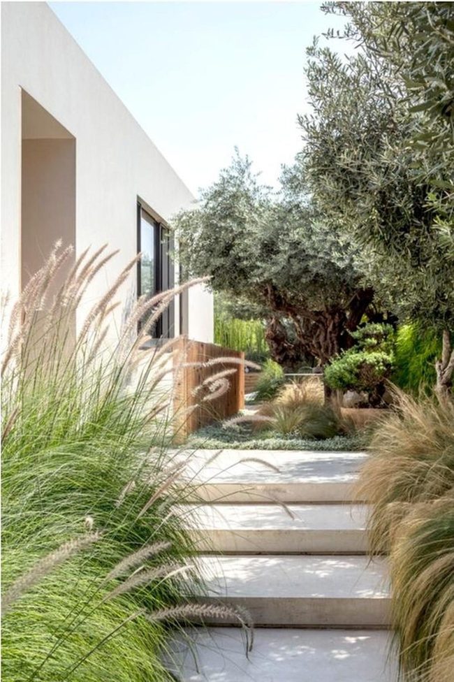 Stone Pathway Modern Retreat