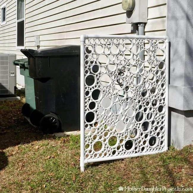 Pvc Pipe Circles Growing Green