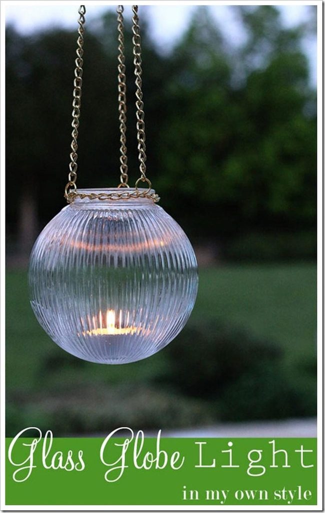 Glass Globes Cast Golden Patterns