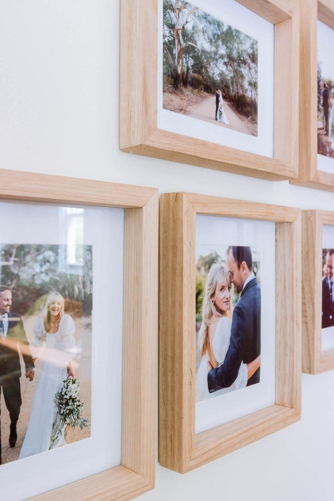 Light Wood Photo Gallery Wall