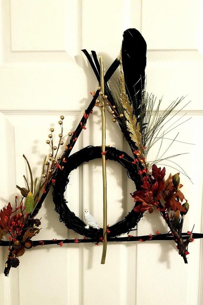 Freddy Krueger Striped Fall Wreath