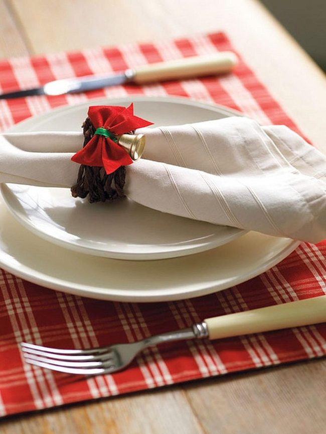 Red Checkered Table Elegance