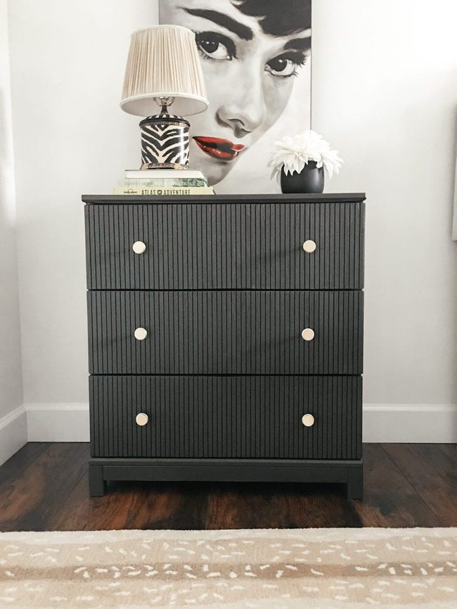 Fluted Dresser Sculptural Ridges