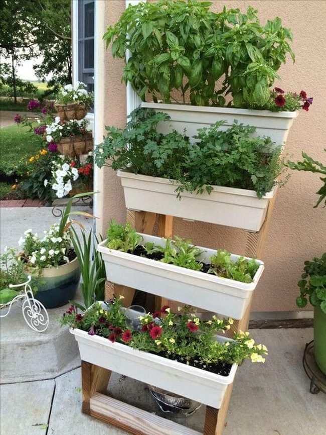 Tiered Herb And Flower Tower