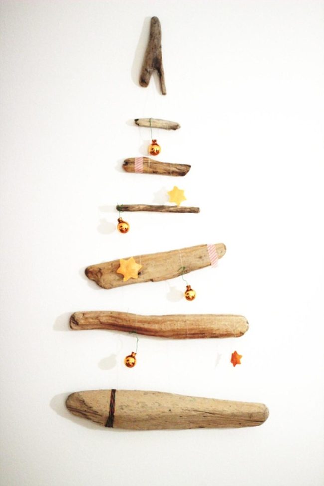Driftwood Trees With Golden Stars