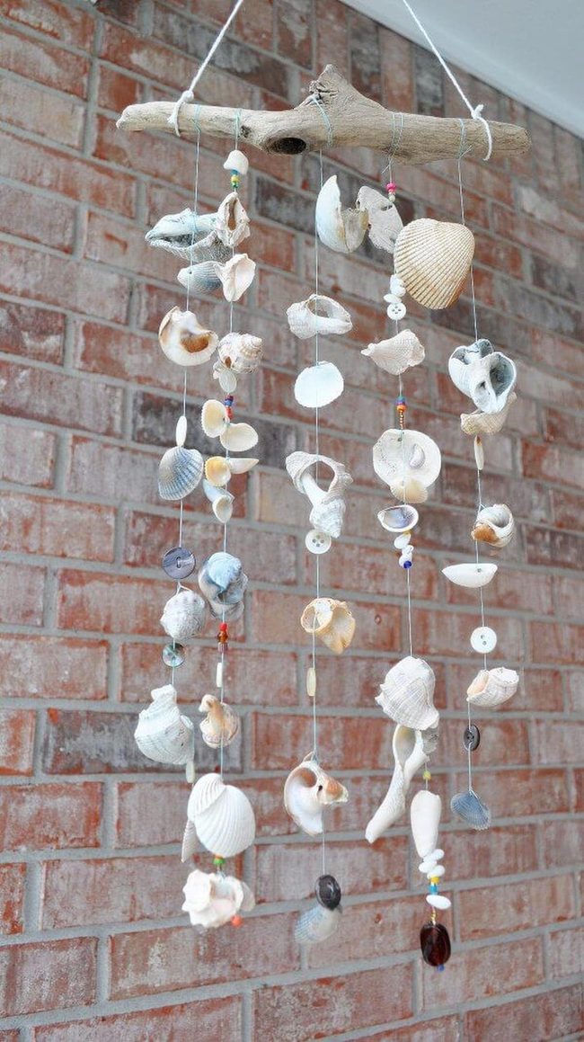 Seashell Wind Chime Coastal Breeze