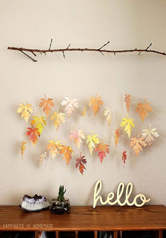 Autumn Leaves Hanging Mobile