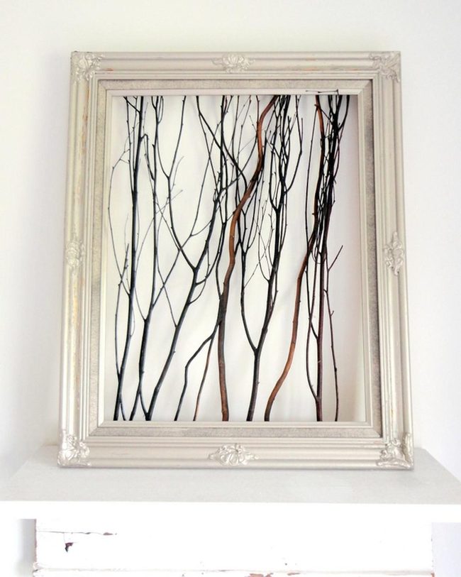 Bare Branches In Antique Frame