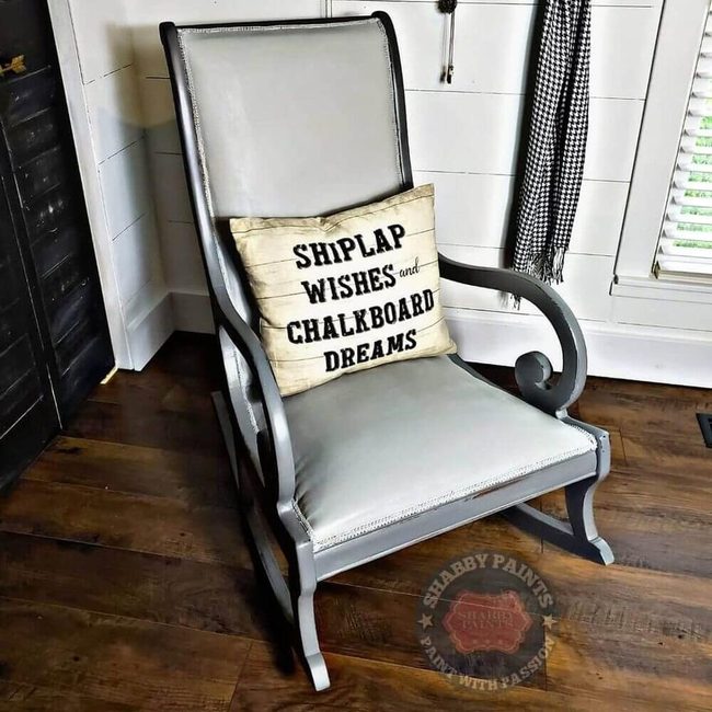 Painted Fabric Rocking Chair Refresh