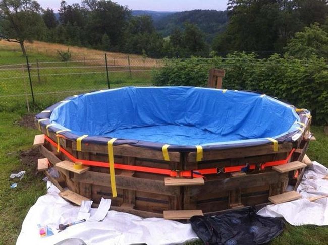 Reclaimed Wood Summer Pool