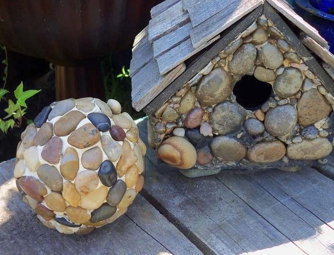 Colorful Stone Garden Pieces