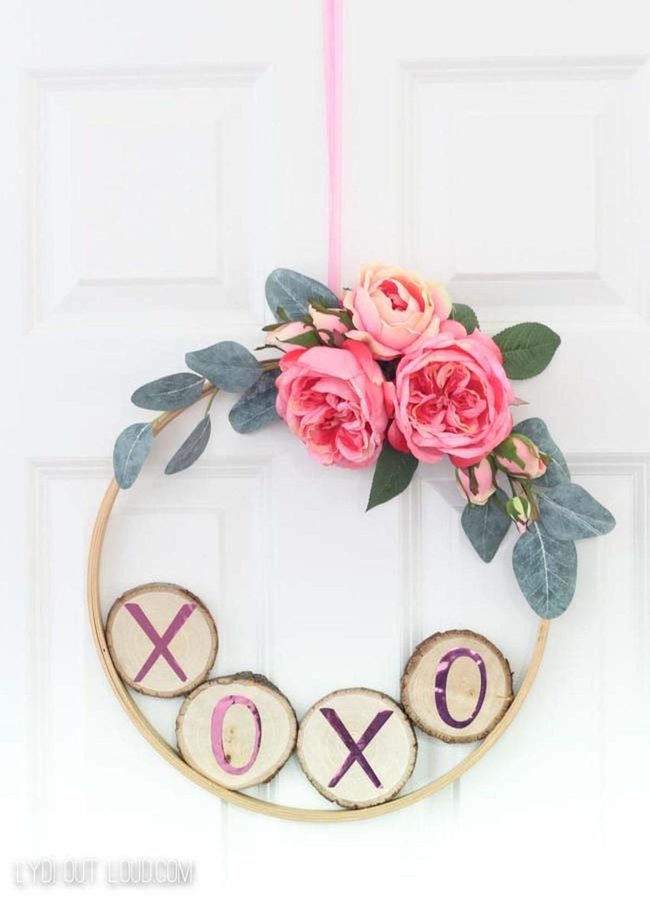 Pink Florals With Geometric Xo