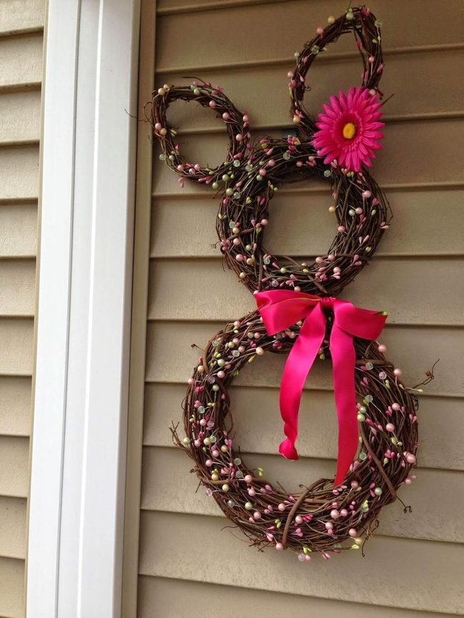 Grapevine Bunny Ears Wreath