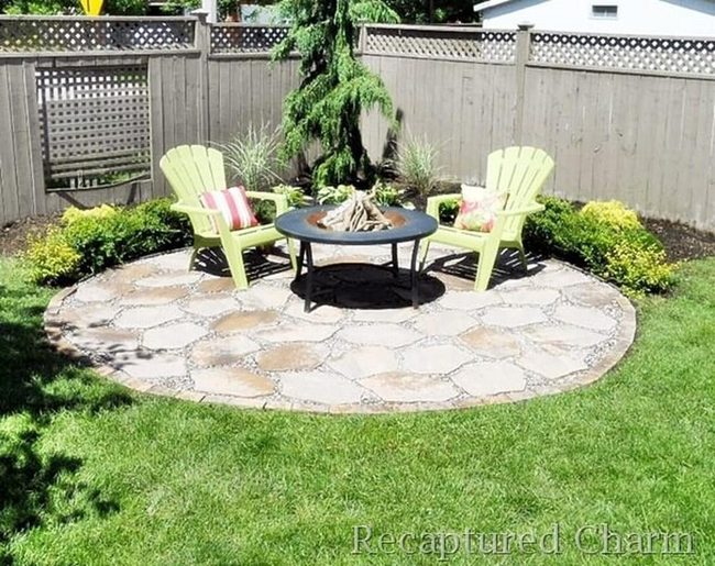 Backyard Fire Pit Connection Point