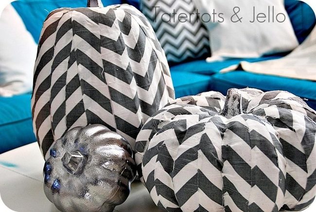 Black Chevron Meets Silver Pumpkins