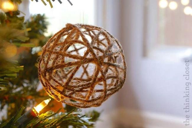 Natural Twine Ball Ornaments
