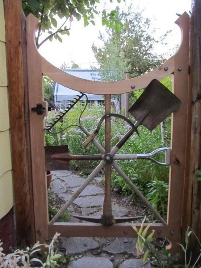 Salvaged Metal Garden Gate
