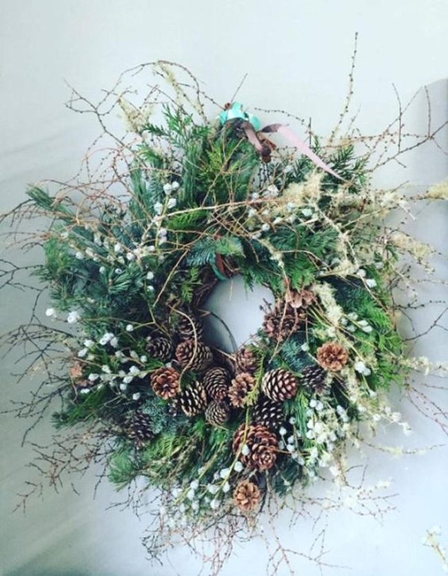 Wild Pine Twigs Natural Wreath