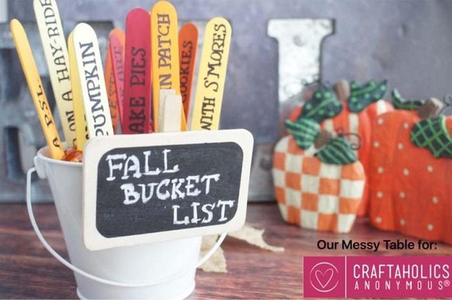 Autumn Activity Sticks Bucket