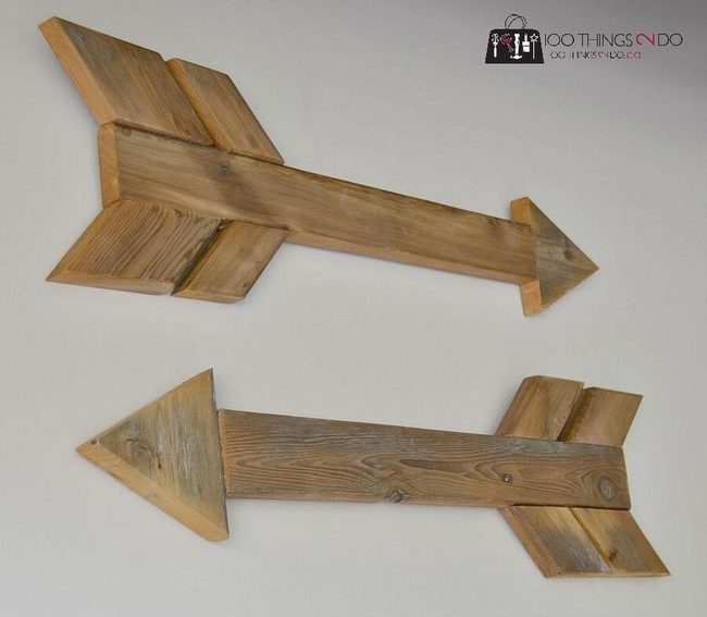 Geometric Wood Pallet Wall