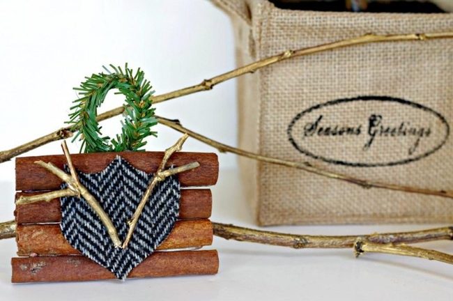 Gilded Branches On Patterned Black