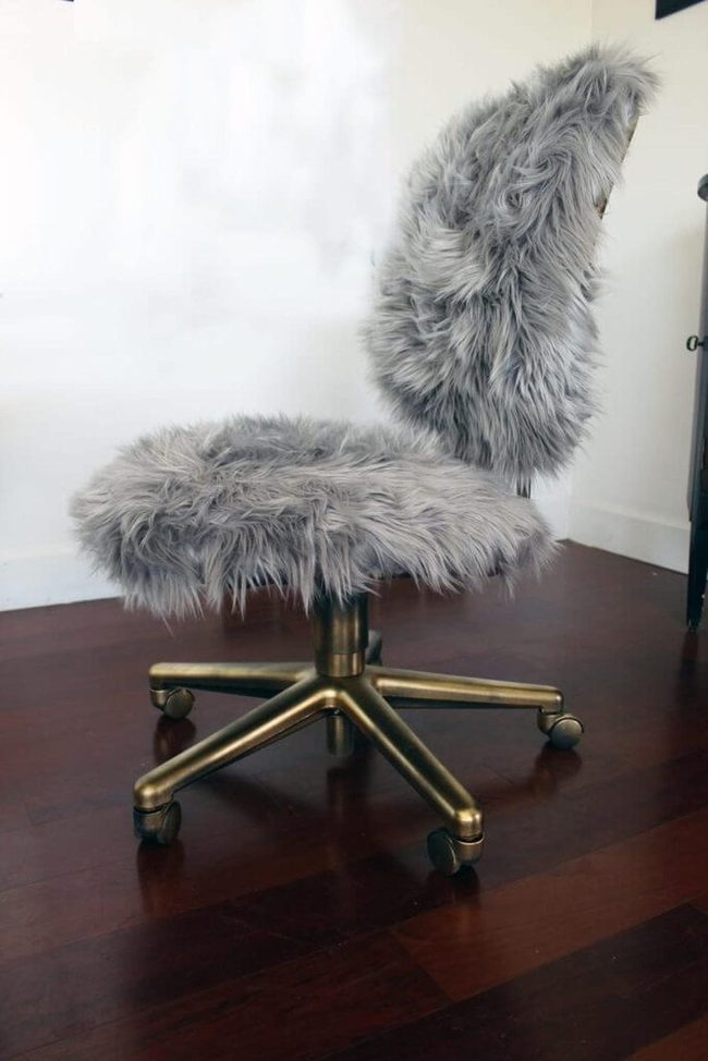 Gold Metallic Office Chair Luxury